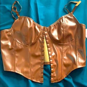 Beautiful brown summer top !! Party / dinner :)